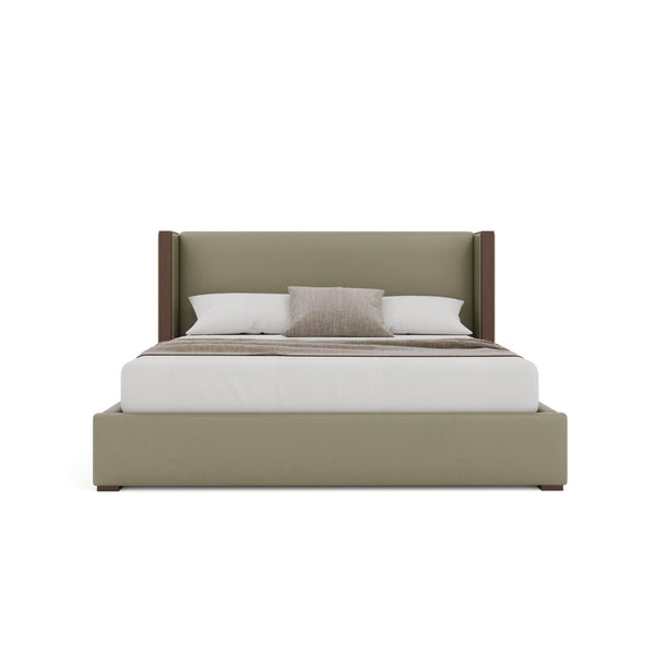 Nativa Interiors Irenne Plain Upholstered Bed Stone  Bed-irenne-pl-low-kn-vin-stone