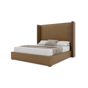 Nativa Interiors Irenne Plain Upholstered Bed Caramel  Bed-irenne-pl-mid-ca-vin-caramel