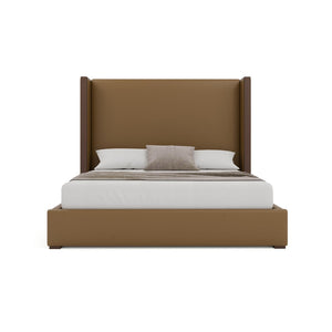 Nativa Interiors Irenne Plain Upholstered Bed Caramel  Bed-irenne-pl-mid-ca-vin-caramel