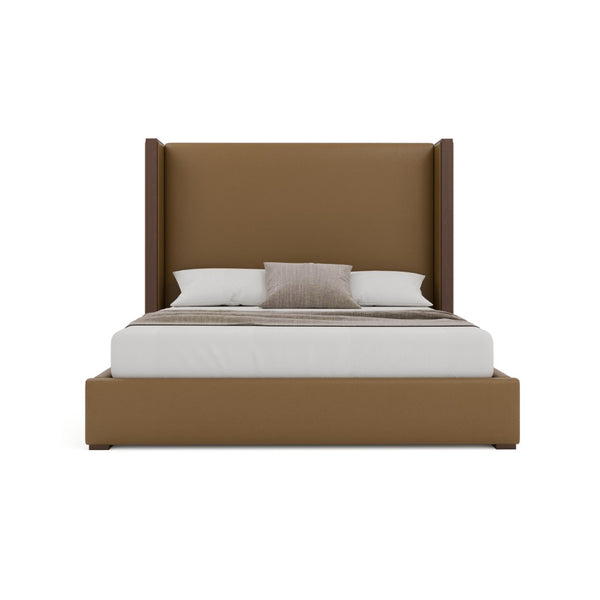 Nativa Interiors Irenne Plain Upholstered Bed Caramel  Bed-irenne-pl-mid-ca-vin-caramel