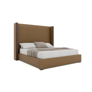 Nativa Interiors Irenne Plain Upholstered Bed Caramel  Bed-irenne-pl-mid-ca-vin-caramel
