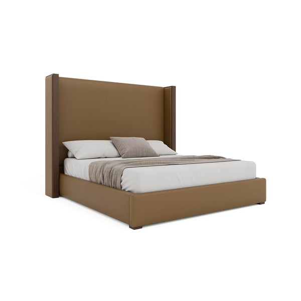 Nativa Interiors Irenne Plain Upholstered Bed Caramel  Bed-irenne-pl-mid-ca-vin-caramel