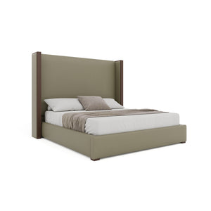 Nativa Interiors Irenne Plain Upholstered Bed Stone  Bed-irenne-pl-mid-ca-vin-stone