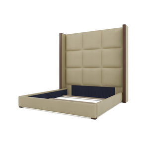 Nativa Interiors Irenne Square Tufted Upholstered Bed Cream  Bed-irenne-sq-hi-ca-vin-cream