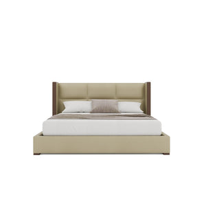 Nativa Interiors Irenne Square Tufted Upholstered Bed Cream  Bed-irenne-sq-low-kn-vin-cream
