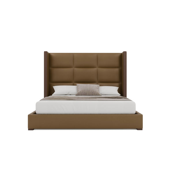 Nativa Interiors Irenne Square Tufted Upholstered Bed Caramel  Bed-irenne-sq-mid-ca-vin-caramel