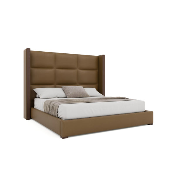 Nativa Interiors Irenne Square Tufted Upholstered Bed Caramel  Bed-irenne-sq-mid-ca-vin-caramel