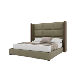 Nativa Interiors Irenne Square Tufted Upholstered Bed Stone  Bed-irenne-sq-mid-ca-vin-stone
