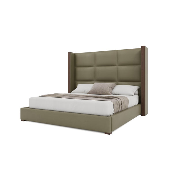 Nativa Interiors Irenne Square Tufted Upholstered Bed Stone  Bed-irenne-sq-mid-ca-vin-stone