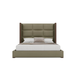 Nativa Interiors Irenne Square Tufted Upholstered Bed Stone  Bed-irenne-sq-mid-ca-vin-stone