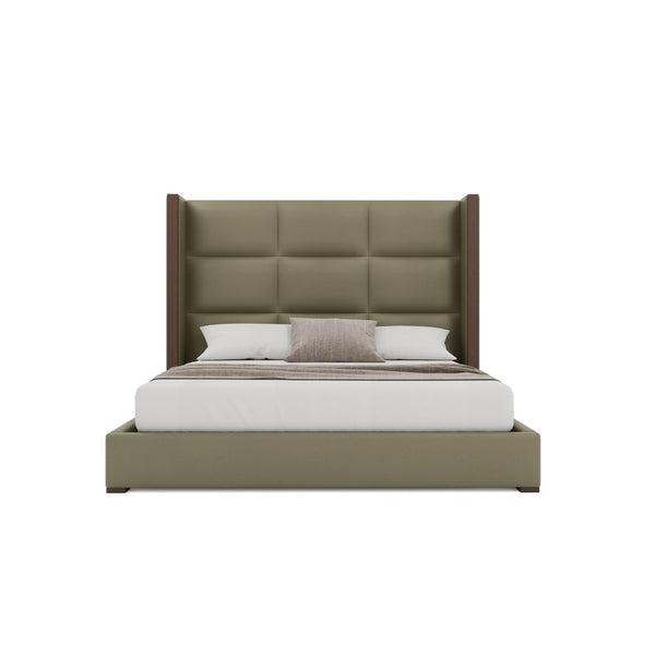 Nativa Interiors Irenne Square Tufted Upholstered Bed Stone  Bed-irenne-sq-mid-ca-vin-stone