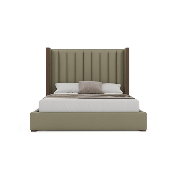 Nativa Interiors Irenne Vertical Channel Tufted Upholstered Bed Stone  Bed-irenne-vc-mid-ca-vin-stone