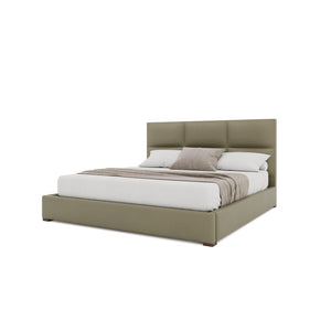 Nativa Interiors Moyra Square Tufted Upholstered Bed Stone  Bed-moyra-sq-low-kn-vin-stone