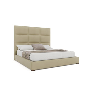 Nativa Interiors Moyra Square Tufted Upholstered Bed Cream  Bed-moyra-sq-mid-qn-vin-cream