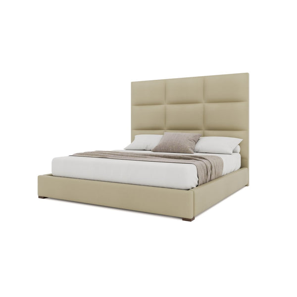 Nativa Interiors Moyra Square Tufted Upholstered Bed Cream  Bed-moyra-sq-mid-qn-vin-cream