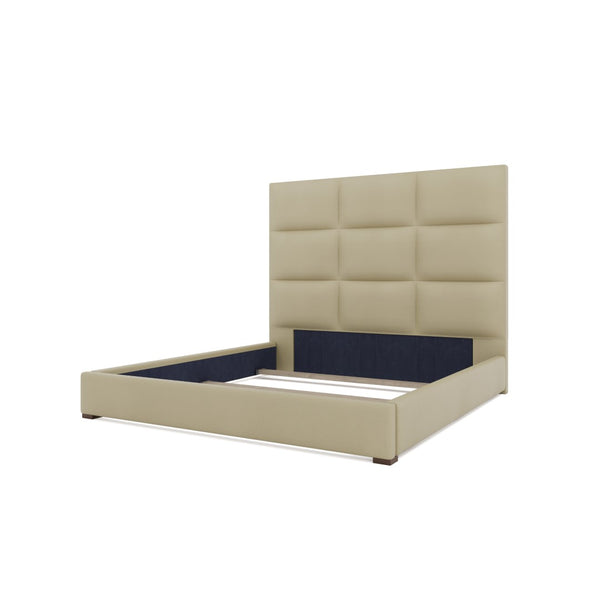 Nativa Interiors Moyra Square Tufted Upholstered Bed Cream  Bed-moyra-sq-mid-qn-vin-cream