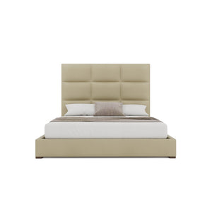 Nativa Interiors Moyra Square Tufted Upholstered Bed Cream  Bed-moyra-sq-mid-qn-vin-cream