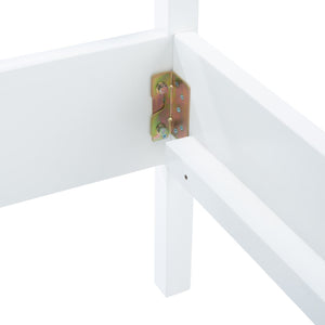 Safavieh Kerensa Bed XII23 White / Natural Mango Wood BED8000A-Q-2BX