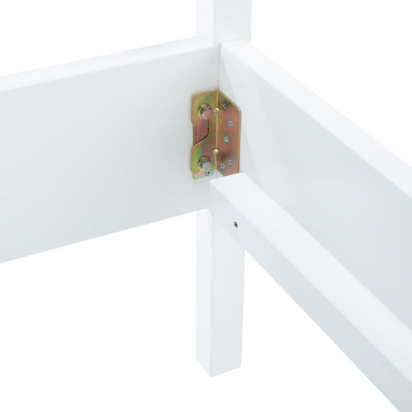 Safavieh Kerensa Bed XII23 White / Natural Mango Wood BED8000A-Q-2BX