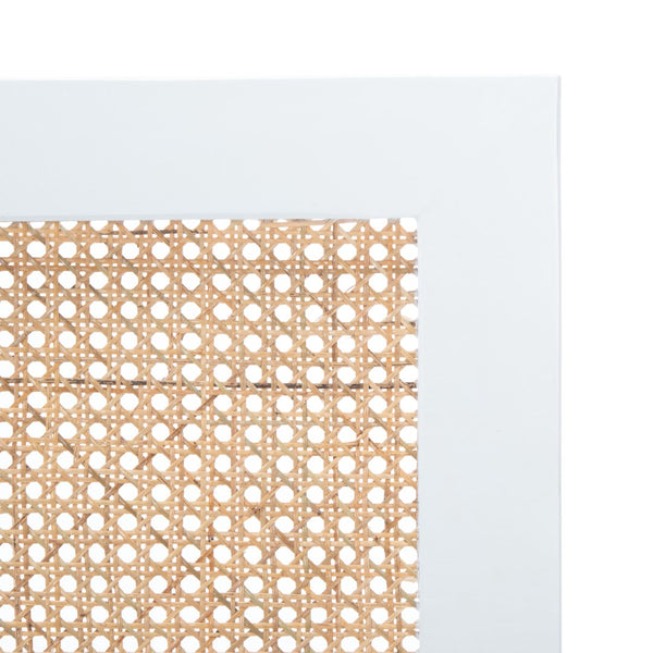 Safavieh Kerensa Bed XII23 White / Natural Mango Wood BED8000A-Q-2BX