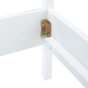 Safavieh Kerensa Bed XII23 White / Natural Mango Wood BED8000A-Q-2BX