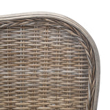 Safavieh Daejon Rattan Bed XII23 Grey / Espresso Rattan/Wood BED8001A-F