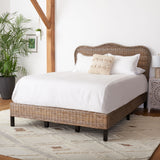 Safavieh Daejon Rattan Bed XII23 Grey / Espresso Rattan/Wood BED8001A-F