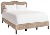 Safavieh Daejon Rattan Bed XII23 Grey / Espresso Rattan/Wood BED8001A-F