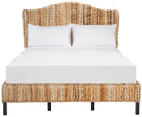 Safavieh Finola Rattan Bed XII23 Natural / Espresso Rattan/Wood BED8002A-F