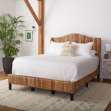 Safavieh Finola Rattan Bed XII23 Natural / Espresso Rattan/Wood BED8002A-F