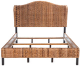 Safavieh Finola Rattan Bed XII23 Brown / Espresso Rattan/Wood BED8002B-F