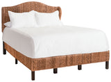 Safavieh Finola Rattan Bed XII23 Brown / Espresso Rattan/Wood BED8002B-F