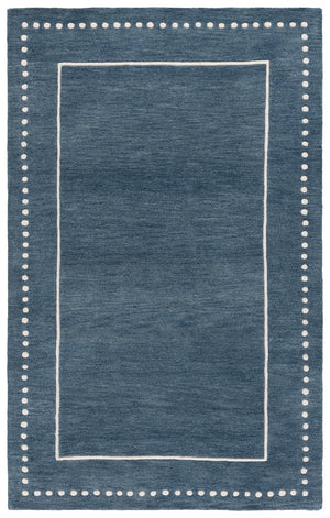 Safavieh Bella Hand-tufted Wool Area Rug In Classic Navy And Ivory Design For Timeless Home Elegance Navy ,Ivory Wool Bel151n-5