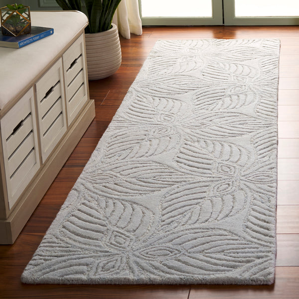 Safavieh Bella Hand-tufted Area Rug - Luxurious Wool & Cotton Blend, Elegant Design For Stylish Interiors Grey ,Ivory 80% Wool 20% Cotton Bel222f-4