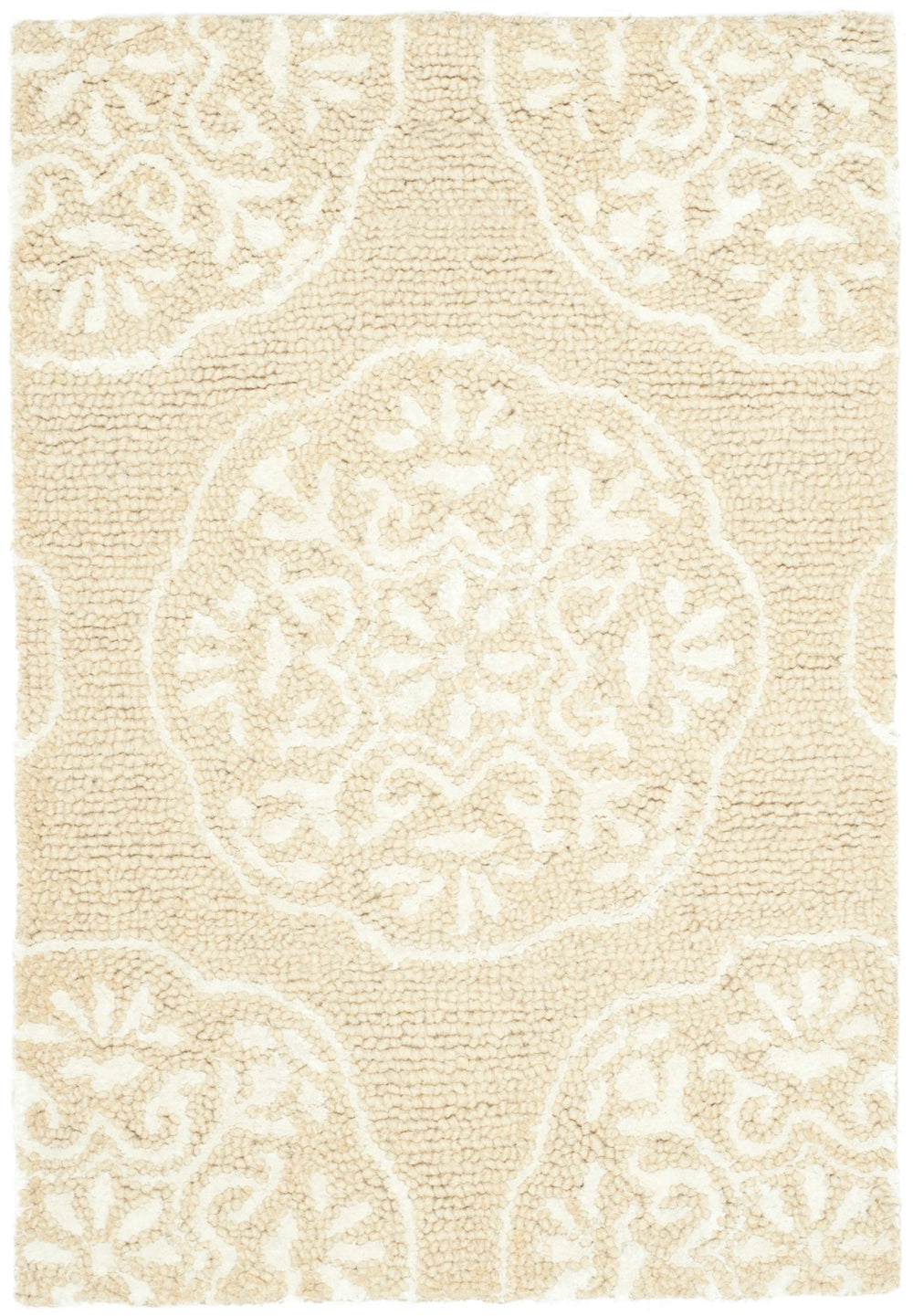 Safavieh Bella Hand Tufted  Rug Beige / Ivory BEL711A-2
