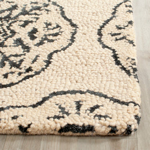 Safavieh Bella Hand Tufted  Rug Ivory / Charcoal BEL711D-2