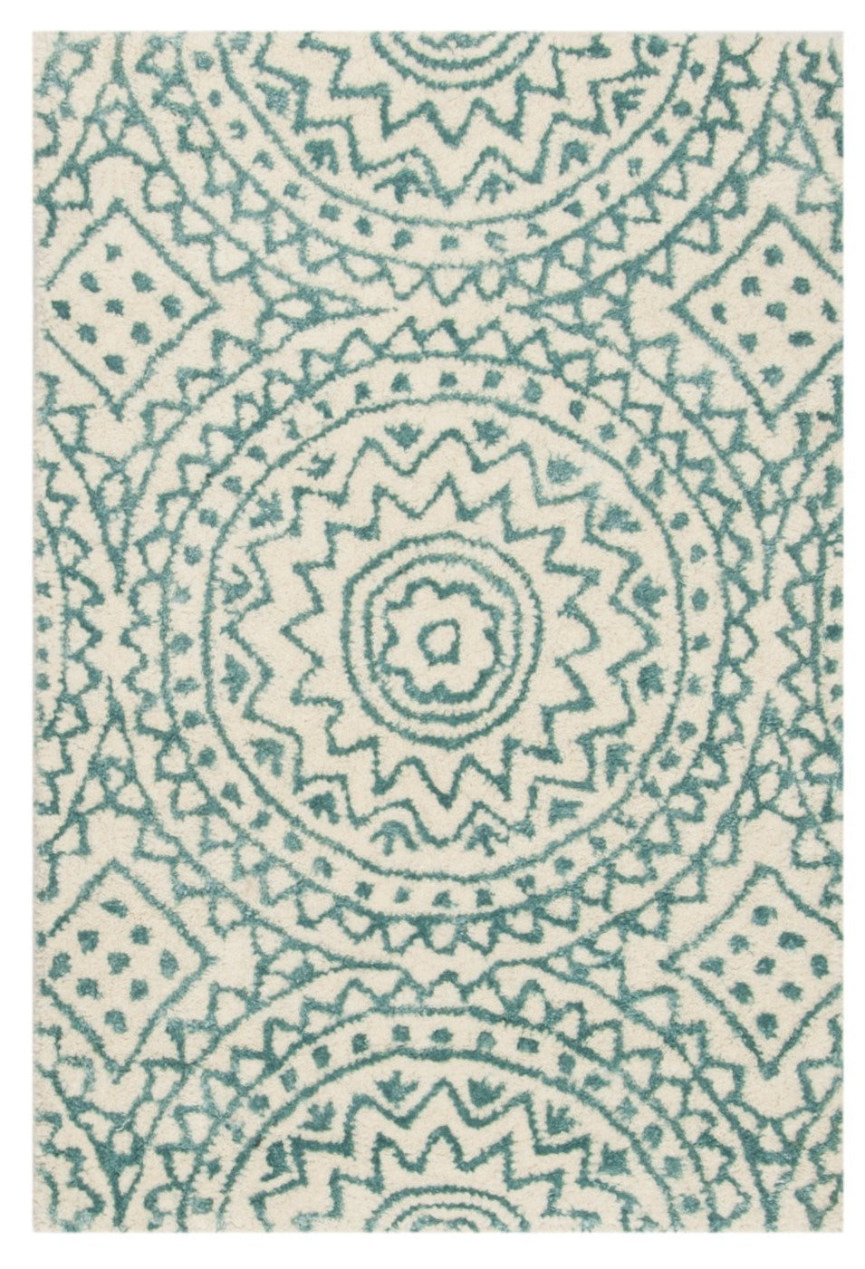 Safavieh Bella 915 Hand Tufted  Rug Ivory / Blue BEL915A-2