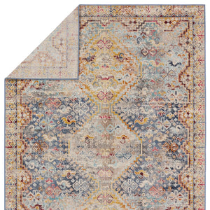 Jaipur Living Bequest Esquire Beq01 Powerloomed Machinemade 100% Polypropylene Geometric/Abstract Medallion Outdoor Rug Blue, Mulitcolor 100% Polypropylene Rug157202