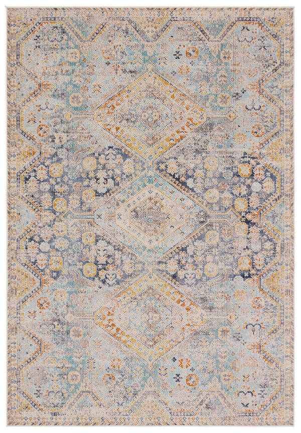 Jaipur Living Vibe by Jaipur Living Marquess Polypropylene Medallion Runner Rug for Patio or Hallway 4' x 6' RUG157205