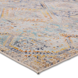 Jaipur Living Vibe by Jaipur Living Marquess Polypropylene Medallion Runner Rug for Patio or Hallway 4' x 6' RUG157205