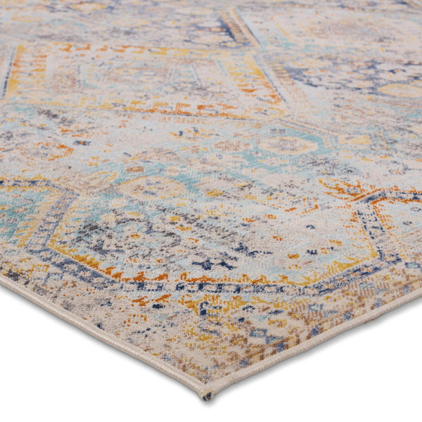 Jaipur Living Vibe by Jaipur Living Marquess Polypropylene Medallion Runner Rug for Patio or Hallway 4' x 6' RUG157205
