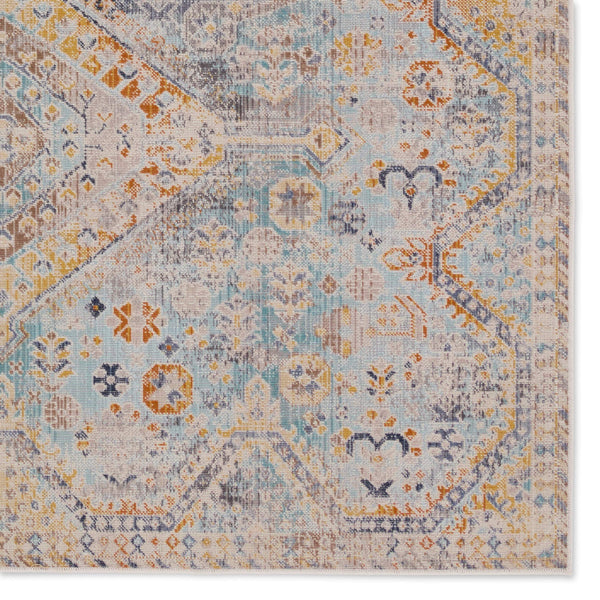 Jaipur Living Vibe by Jaipur Living Marquess Polypropylene Medallion Runner Rug for Patio or Hallway 4' x 6' RUG157205