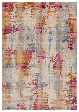 Jaipur Living Bequest Vidame Beq05 Powerloomed Machinemade 100% Polypropylene Contemporary/Modern Abstract Outdoor Rug Pink, Blue 100% Polypropylene Rug157537
