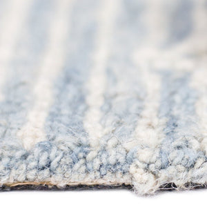 Amer Rugs Berlin Farmhouse Geometric Hand-hooked Wool Area Rug – Trendy Style For Timeless Home Elegance Blue,White Wool Ber10203