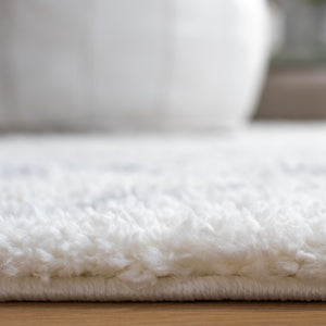 Safavieh Berber Shag Ivory Diamond Jute Blend Plush Area Rug for Living and Dining Rooms BER165F-10