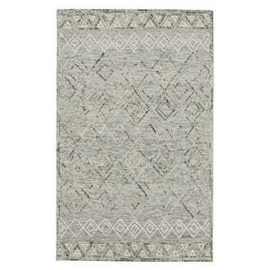 Amer Rugs Berlin Farmhouse Geometric Hand-hooked Wool Area Rug – Trendy Style For Timeless Home Elegance Gray Wool Ber20203