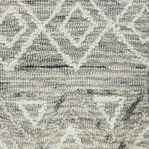 Amer Rugs Berlin Farmhouse Geometric Hand-hooked Wool Area Rug – Trendy Style For Timeless Home Elegance Gray Wool Ber20203