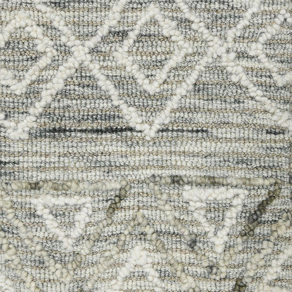 Amer Rugs Berlin Farmhouse Geometric Hand-hooked Wool Area Rug – Trendy Style For Timeless Home Elegance Gray Wool Ber20203