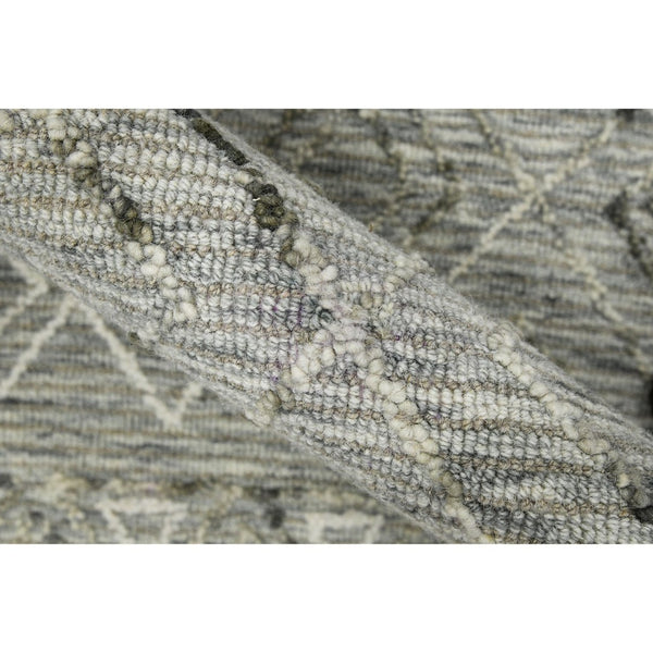 Amer Rugs Berlin Farmhouse Geometric Hand-hooked Wool Area Rug – Trendy Style For Timeless Home Elegance Gray Wool Ber20203