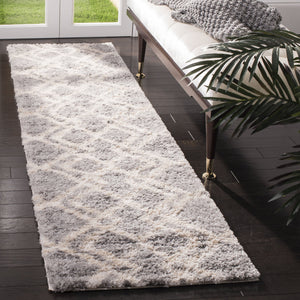 Safavieh Berber Shag Area Rug 11' X 15' In Grey & Cream - Luxurious Softness, Durable, Oeko-tex Certified Comfort Grey ,Cream Polypropylene Ber213g-1115